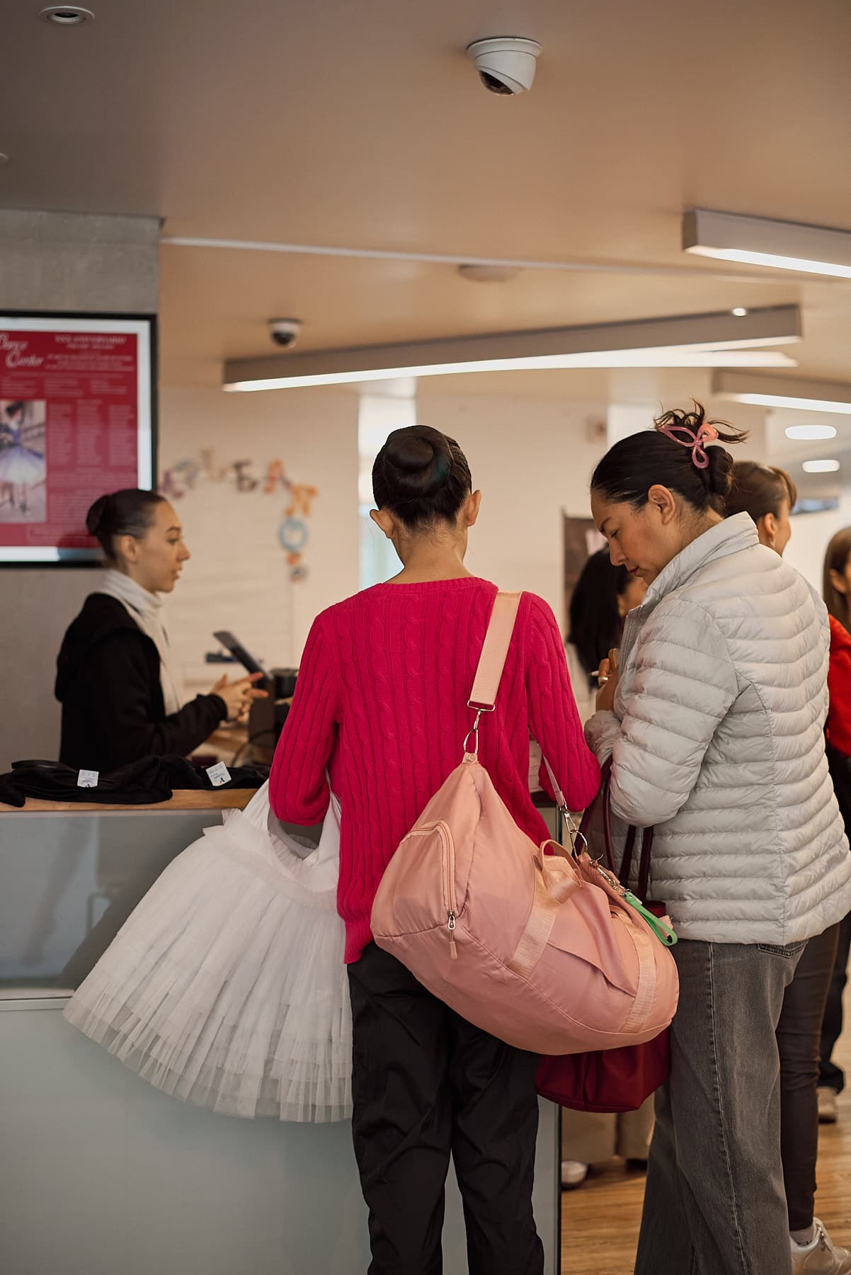 Alumna con tutú en el registro